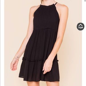 Francesca's Trapeze Black Dress NWT